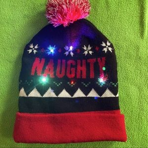Light up Christmas beanie hat